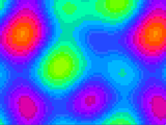 Ein Plasma aus weichen, bunten Farbwolken.