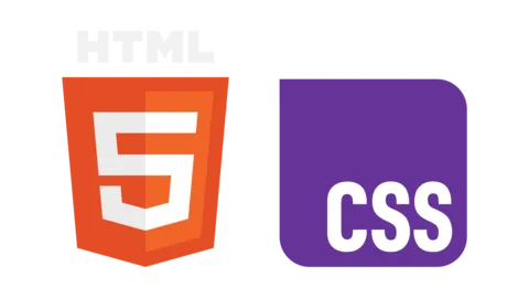 Die Logos von HTML5 und CSS