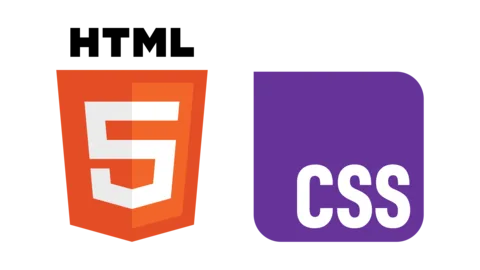 Die Logos von HTML5 und CSS