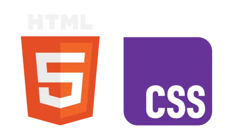 Die Logos von HTML5 und CSS