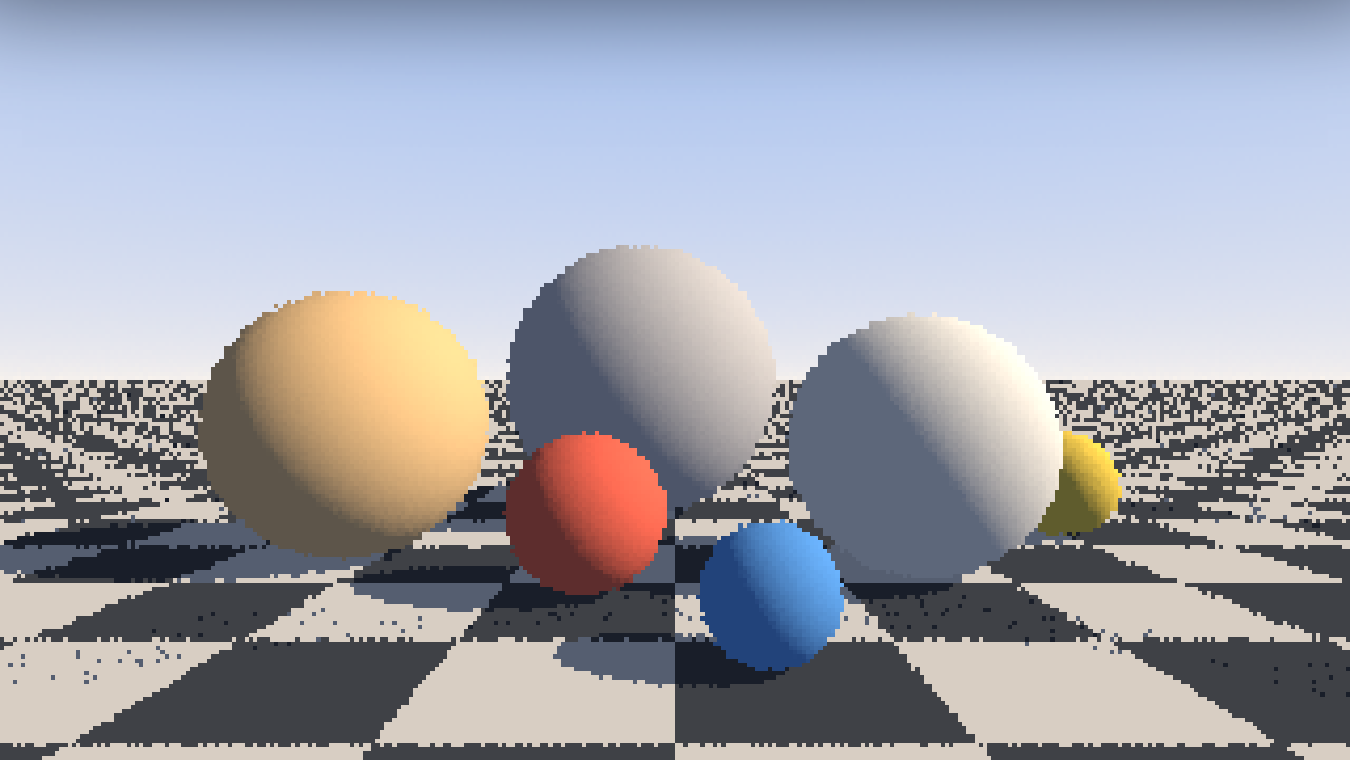 Die Kugeln werfen jetzt Schatten auf das Schachbrett, aber nach dem ersten Durchgang liegen auf den hellen Feldern dunkle Sprenkel, auch dort, wo die Sonne scheint.