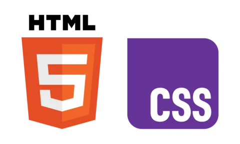 Die Logos von HTML5 und CSS
